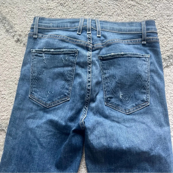 McGuire jeans High Rise Distressed Raw Hem Slim boot Stretch Button Fly Size 26 - Picture 14 of 14